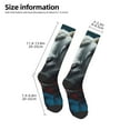 thumbnail image 2 of Honeii Surrealist Goat Print Long Socks,Novelty Design Socks Gift for Men and Women,Crew Socks,Calf Socks, 2 of 6