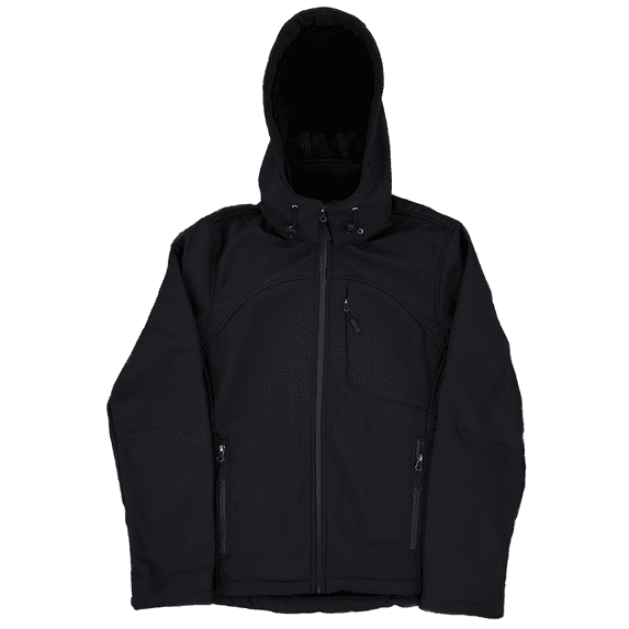 Women's Softshell fleece lining water resistant Jacket with removable hood