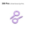 thumbnail image 3 of 300 Pack Small Screw Eye Hooks Mini Eyelets Screws, 5x10x1.2mm, Purple, 3 of 5