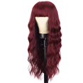 thumbnail image 2 of AYA Red Long Wig Heat Synthetic Fiber Wig Ladies With Curly Wig Suitable For Daily Party Use 27 Inches, 2 of 6