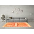 thumbnail image 3 of Ahgly Company Indoor Round Southwestern Orange Country Area Rugs, 4' Round, 3 of 4