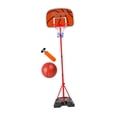 thumbnail image 2 of Juego de aro y pelota de baloncesto para niños, altura ajustable, regalos de cumpleaños para niños y 210 cm, 2 of 9