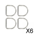 thumbnail image 1 of 6x 4x Anillos D Correas Hebilla para Cinturones Accesorios de Bricolaje Hechos a Mano Artesanías D Hebillas para Bolsos Correas Ropa Cinturón Correas 6 piezas, 1 of 10