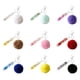 thumbnail image 5 of Minnieouse Llavero anillo bola de peluche hebilla colgante llavero portátil soporte cartera bolso decoración llavero colgante para niñas Ropa, zapatos y accesorios Miscelánea Verde Minnieouse AP014384-02, 5 of 6