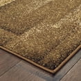 thumbnail image 3 of 7â€™x9â€™ Brown and Beige Distressed Blocks Area Rug, 3 of 5