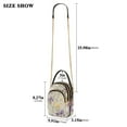 thumbnail image 2 of FORMRS Crossbody Bag for Women Quilted Travel Shoulder Cell Phone Purse with Chain Strap Handbag, Purple Floral Rabbit, 2 of 7