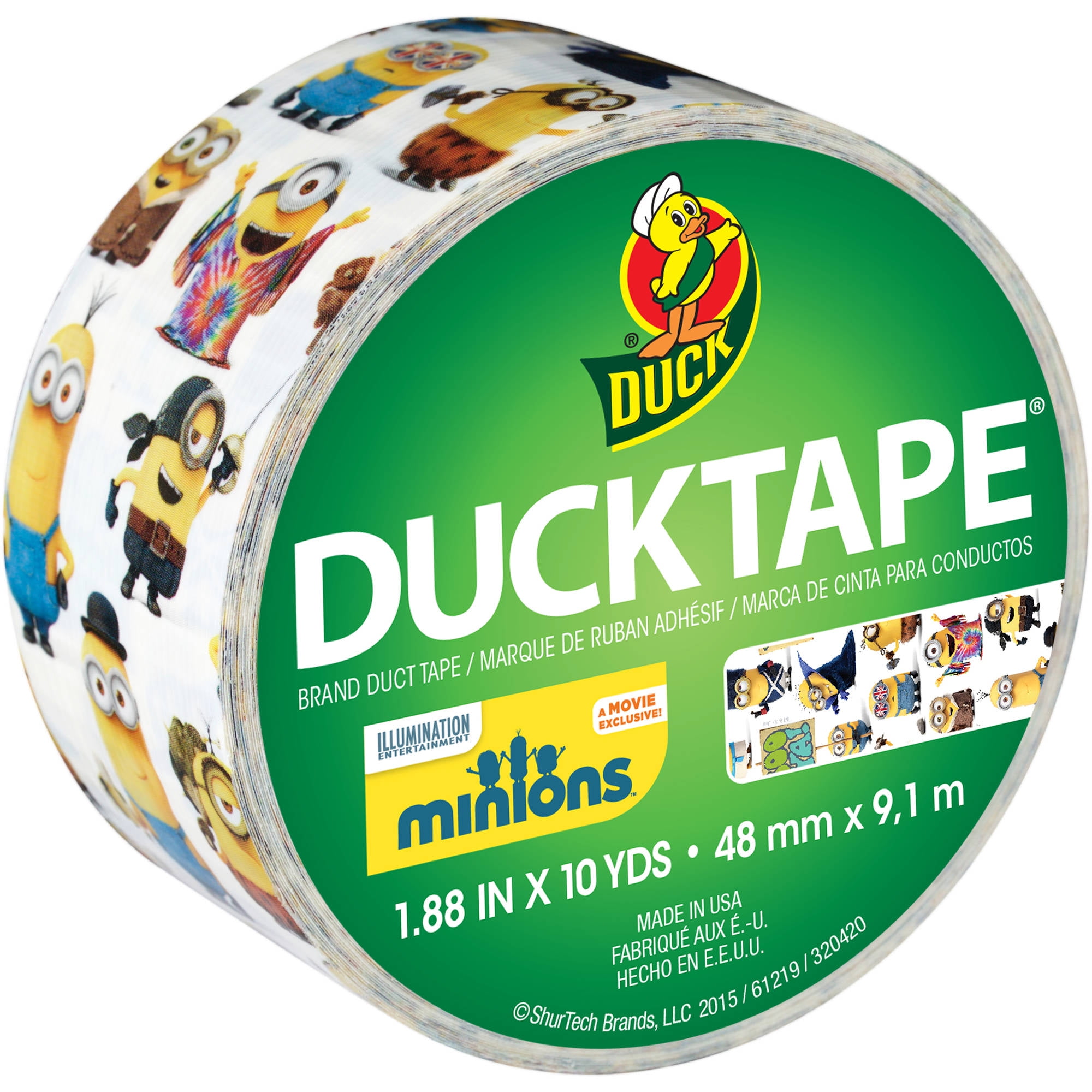 Duck Brand 1.88" Minions Duct Tape, 1 Each, 10 Yds