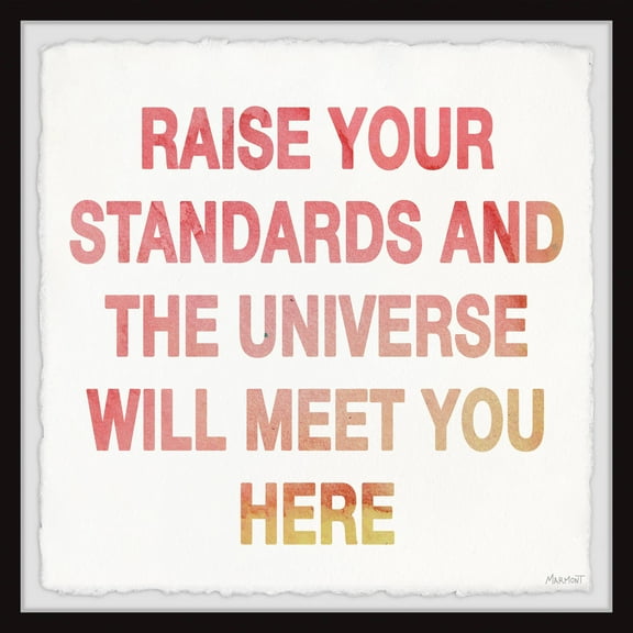 Marmont Hill Raise Your Standards II Framed Wall Art