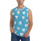thumbnail image 1 of Balery Cute Healthy Teeth Camisetas sin mangas para hombre, absorbe la humedad y protege contra el mal olor.-Large, 1 of 7