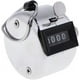 thumbnail image 1 of Contador de clic portátil, dispositivo mecánico de acero inoxidable de 4 dígitos, reiniciable con diseño ergonómico, versátil para diversas tareas de conteo, personalización posible, 1 of 7