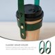 thumbnail image 3 of 2 fundas de cuero para taza de café, fundas de PU reutilizables, fundas aislantes para tazas., 3 of 8