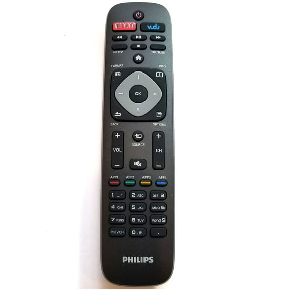 OEM Philips Remote Control Originally Shipped With: 32PFL4609, 32PFL4609/F7, 50PFL4909, 50PFL4909/F7, 58PFL4909, 58PFL4909/F7