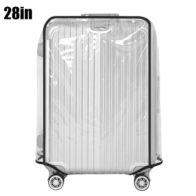 Housse de Protection Transparente pour Bagage 18-30 Pouces, Housse de Protection Imperméable pour Valise, Housse de Valise à Roulettes, Housse Antipoussière 28 Pouces