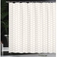 thumbnail image 3 of Ambesonne Art Deco Shower Curtain, Little Triangles Art, 69"Wx84"L, Dark Sand Brown White, 3 of 4