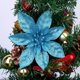 thumbnail image 2 of 10Pcs Christmas Glitter Artificial Poinsettia Flowers Xmas Poinsettia Artificial Wedding Flowers Decorations Xmas Tree Ornaments for Party Favors, 3.6inch, 2 of 5