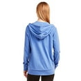 thumbnail image 2 of Women's Thin Cotton Zip Up Hoodie Jacket (S, Blue), 2 of 4