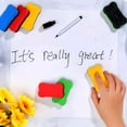 thumbnail image 2 of 24 Pcs Dry Erases Eraser Whiteboard Eraser Colorful Board Cleaner For Teachers Students, 2 of 9