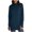 Navy, variant on Women's Spring Turtleneck Long Sleeve T-Shirt – Thumb Hole Sleeve Solid Color Top Ladies Stylish Casual Daily Wear Comfortable Fashion Army Green L