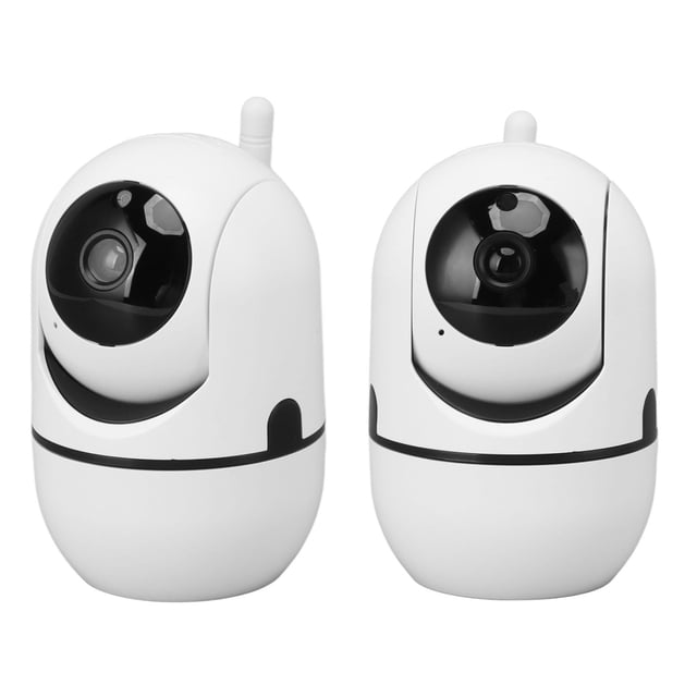 Cámaras De Seguridad, Cámara Interior Blanca Horizontal De 360 grados Para Seguridad En El Hogar