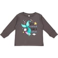 thumbnail image 3 of Inktastic Be a Mermaid Make a Splash Blue Mermaid Tail Boys or Girls Long Sleeve Toddler T-Shirt, 3 of 5
