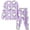 R31 Purple, variant on Ruiwill Infant Girls Sleepwear Size 1-2 Years Halloween Ghost Print Long Sleeve Crew Neck Tops With Pants 2 Pieces Pajamas Set Fall Winter Soft Girls Homewear