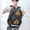 thumbnail image 6 of FORMRS School Backpack 17" Student Travel Bag with Laptop Compartment, Navy Blue Art Pattern, 6 of 7