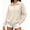 &010-Beige, variant on OunisaWomen's Henley Collar Sweatshirt, Long Sleeve Loose Casual Pullover