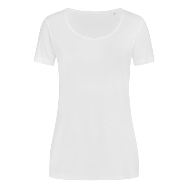 Stedman - Camiseta de algodón fino para mujer (Blanco)