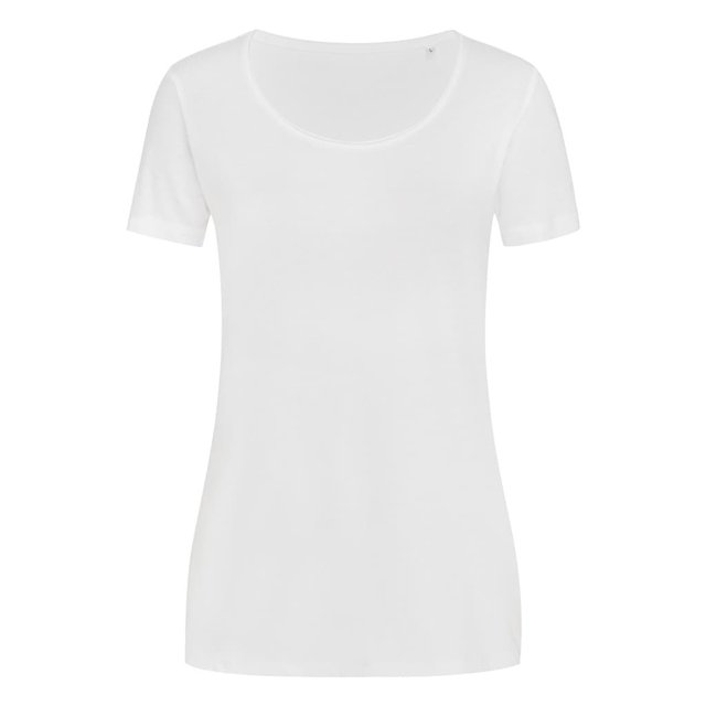 Stedman - Camiseta de algodón fino para mujer (Blanco)
