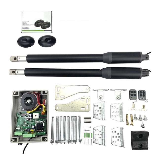 Swing Gate Actuator Door Opener Gate Opener Home Gate 150DC. Signal Lamp, Photocells Included Remote Control For Gate ,Easy to Install
