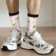 thumbnail image 5 of Goofa Avocado Doing Sport Yoga Printed Men's Crew Socks, Soft Durable Breathable Moisture-Wicking with Odor Control Cotton socks, 5 of 9