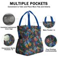 thumbnail image 3 of Pioneer Flower Drawstring Lunch Bag Women - Drawstring Lunch Bag Insulated for Work Office - Stain-Resistant Large Lunchbags for Women with Multi-Pockets, 3 of 6