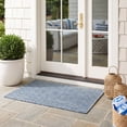 thumbnail image 3 of Safavieh Courtyard Finnian Solid Indoor/Outdoor Area Rug, Navy/Gray, 2'7" x 5', 3 of 16
