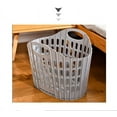 thumbnail image 2 of Lightweight Hamper, Household Plastic Basket For Easy Handling, Collapsible Laundry Basket With Two Handles, Foldable Storage Basket For Space-Saving, 2 of 3
