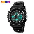 thumbnail image 4 of SKMEI 1163 Montres Enfants Sports de Plein Air Montre pour Enfants Montre-Bracelet Numérique à Quartz pour Garçons Filles Montres avec Bracelet en PU Alarme DEL Lumineuse Étanche Date Résistance aux Chocs Accessoires Portables, 4 of 7