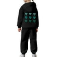 thumbnail image 6 of mgoYE Boys Size 7 Clothes Boys 2 Piece Outfit Set 3-14 Years for Casual Home School Travel Unisex Fall Outfit(Black,10-11 Years), 6 of 7