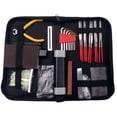 thumbnail image 4 of Luthier 57 PCS Guitar Tool Kit with Carry Bag, Repair Maintenance Tools String Action Ruler Luthier File Guitar Bridge Pins for Guitar Ukulele Bass Banjo, String Instrument, 4 of 7