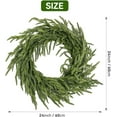 thumbnail image 3 of Guvpev 24" Norfolk Pine Wreath for Front Door, Real Touch Norfolk Pine Christmas Wreath, Artificial Green Wreath Greenery Realistic Wreath Holiday Decorations for Walls, Windows, Porches, Home Decor, 3 of 8