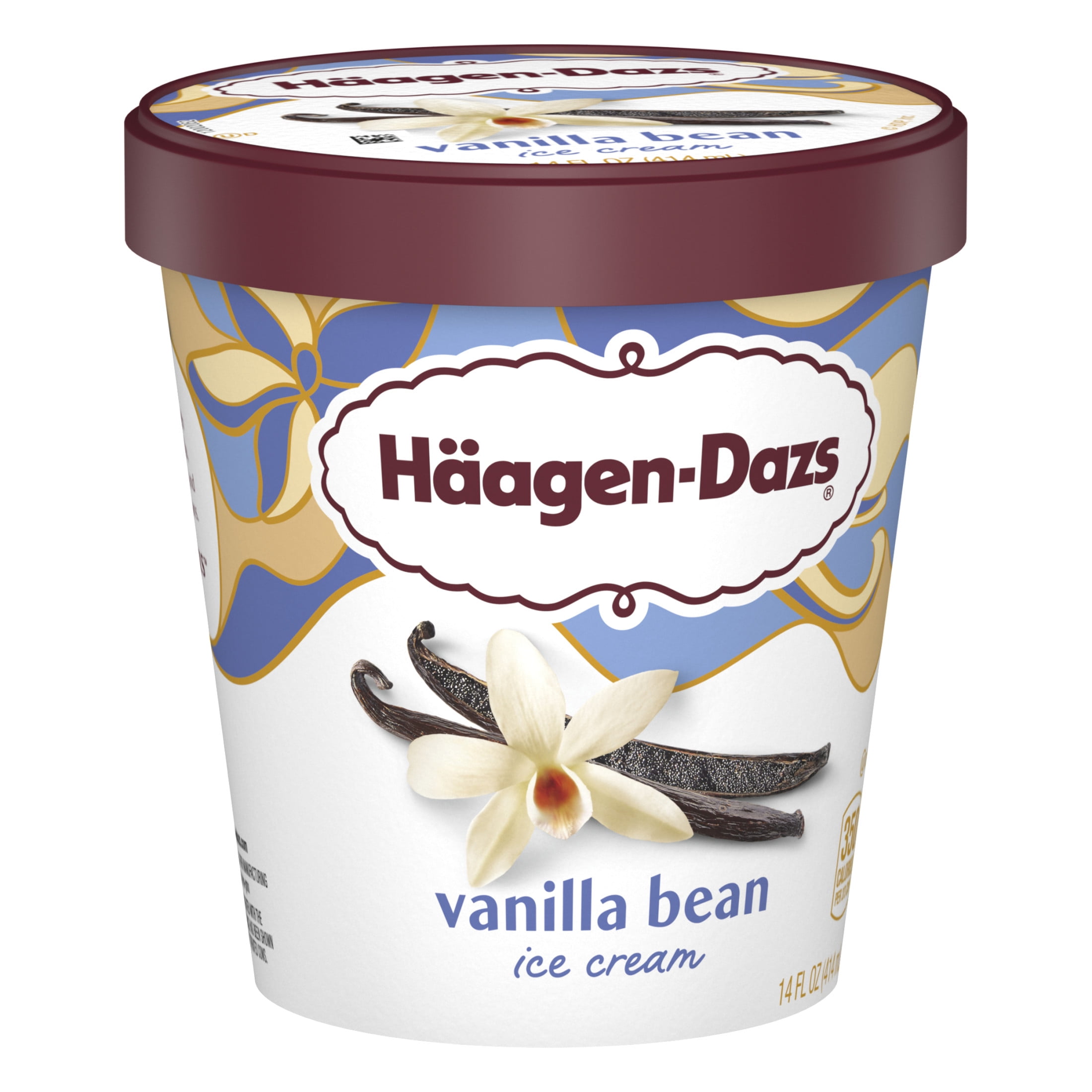Haagen Dazs Vanilla Bean Ice Cream, Gluten Free, Kosher, 14 oz