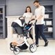 thumbnail image 4 of New 3 in 1 Baby Stroller with car seat,High Landscape baby Carriage Light Newborn Pram Luxury stroller shock absorption fold ShopWise Round, 4 of 12