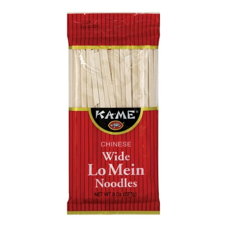 Ka'me Wide Lo Mein Noodles - Pack of 12 - 8 Oz.