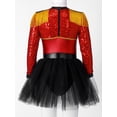 thumbnail image 4 of YiZYiF Robe Tutu à Sequins et Franges pour Filles, Vêtements de Carnaval, Fête, Magicien, Rouge 6, 4 of 7
