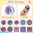 thumbnail image 4 of Cuadros Decorativos Bricolaje diamante pintura maquillaje compacto espejo portátil plegable monedero espejo (010) Wdftyju embutido en tela, 4 of 9