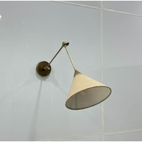 Long Fabric Shade Sconce Long Wall Shade Lamp Mid Century Wall Light Fixture , Bathroom, Vanity , Bed Room Lights