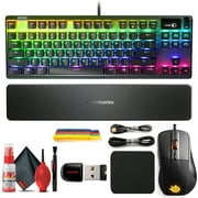 Angle View: SteelSeries Apex Pro TKL Mechanical Gaming Keyboard + Rival 710 Gaming Mouse