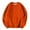 Orange, variant on Wyobmus Mens Fleece Crewneck Sweatshirts Relaxed Fit Plain Sport Pullover Sweatshirt Long Sleeve Solid Tops Sweatshirt M-5XL Blue