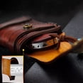 thumbnail image 4 of Vintage Engraved Leather Knife Sheath - Handcrafted Top-Grain Leather With Retro Floral Carvings, Durable Belt Loop Design - For Hunting, Camping, Everyday Carry, Outdoor, 4 of 5