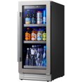 thumbnail image 1 of Ca'Lefort Réfrigérateur à Boissons de 15 Pouces, Réfrigérateur à Boissons de 101 Canettes, Centre de Boissons Intégré Ou Autoportant avec Porte en Acier Inoxydable, 1 of 8