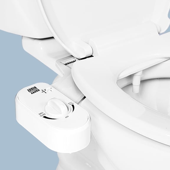 TUSHY Happy Bidet Attachment, White, Adjustable Angle, 1 Piece