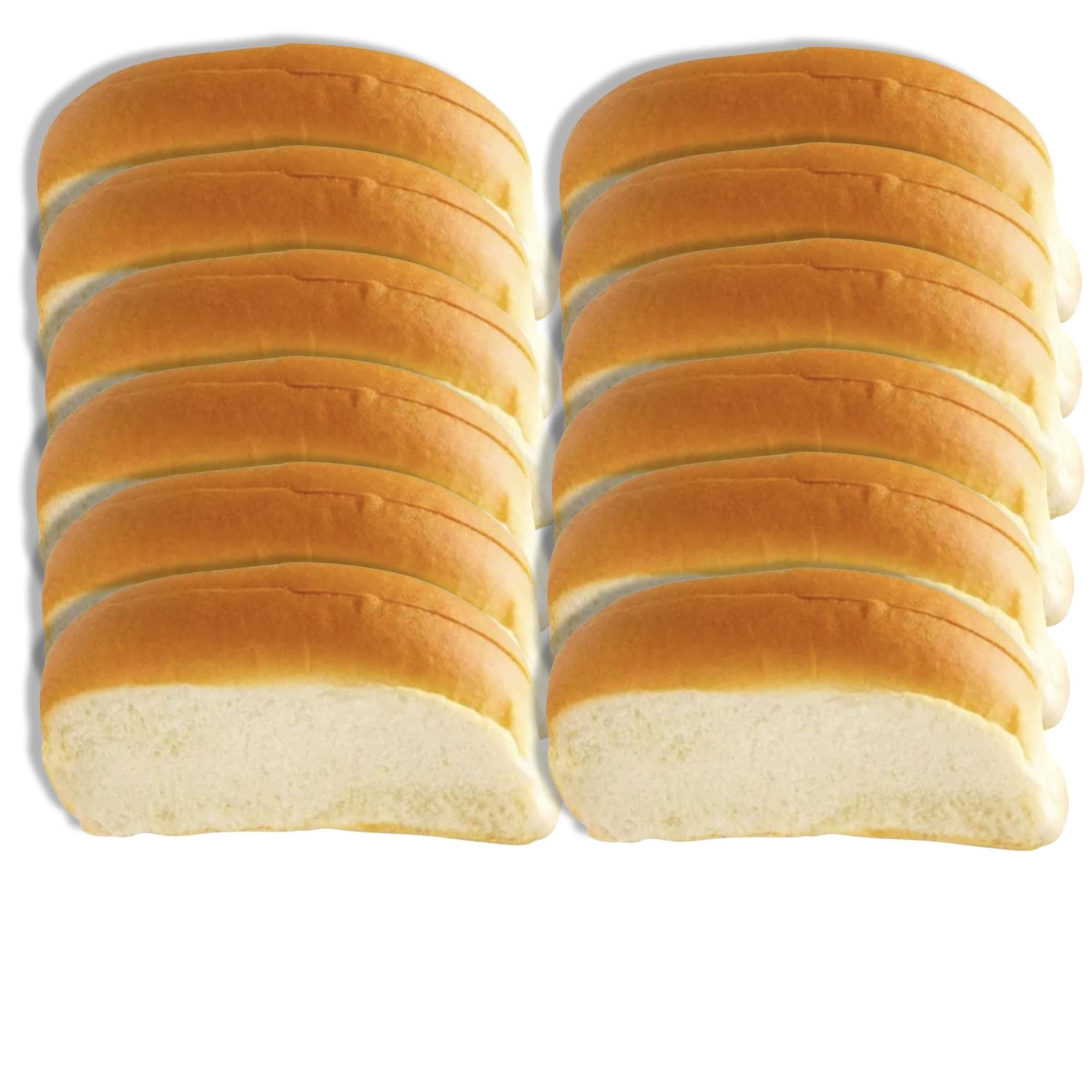 New England Lobster Roll Buns Value Pack | 6 Count Bag | 2 Pack (12 Rolls)